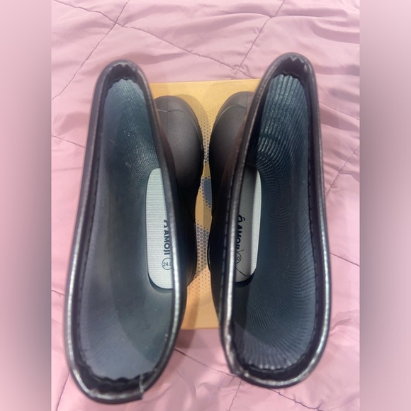 Black Women's Rain Boots Size 24.0/7 - Picture 4 of 5